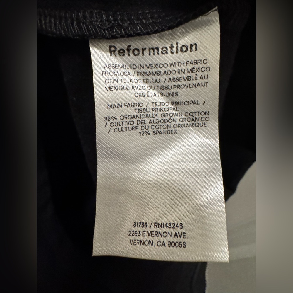 Reformation Bijou Black Tank Dress - Picture 8 of 8